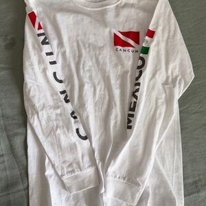 White Cancun Long Sleeve Shirt